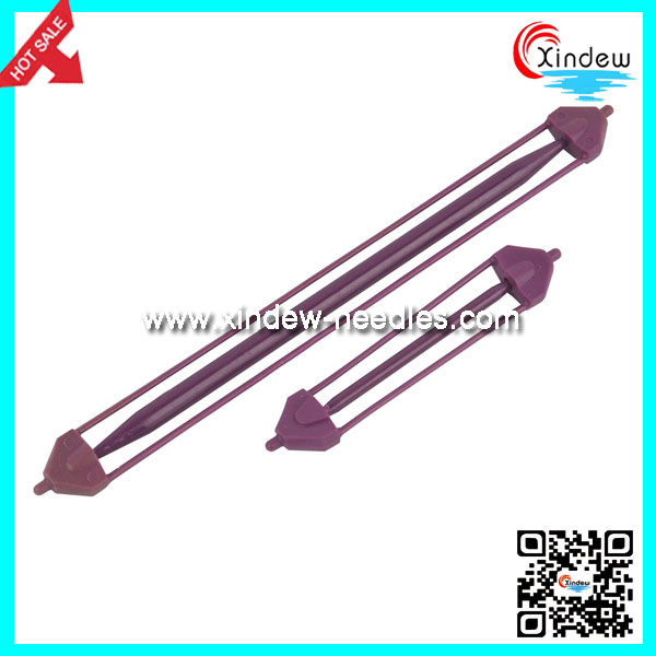 Plastic Knitting Needle With Cap