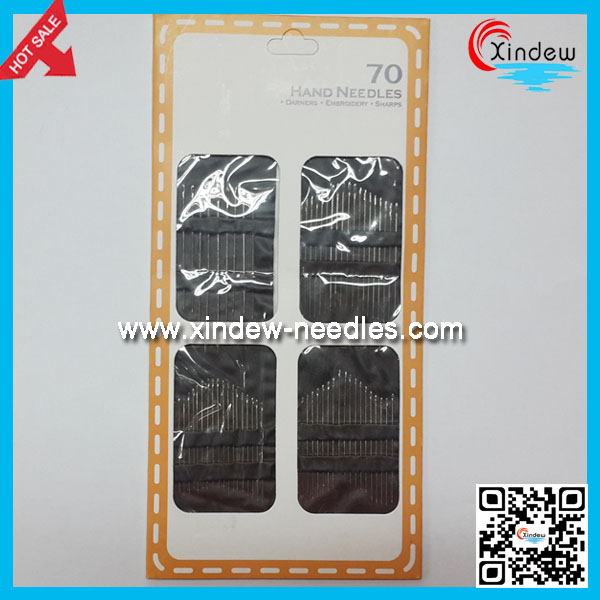 70 PCS Sliver Eye Hand Needles
